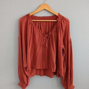 Free People X-Small Flowy Blouse